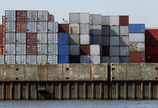 Containerlager im Hamburger Hafen