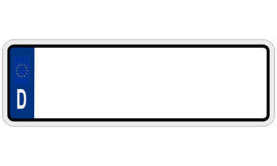Obraz premium Autokennzeichen Deutschland