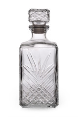 Isolated empty decanter (with clipping path)