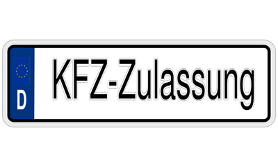 Autokennzeichen KFZ-Zulassung