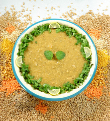 Haleem with Ingredients