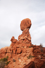 Fototapeta na wymiar Balanced Rock, Archer National Park, Utah