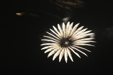 Fototapeta premium Feuerwerk am Rhein