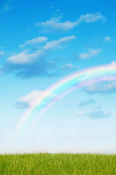 青空と虹