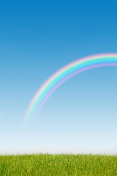 青空と虹