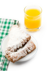 Breakfast isolated on white