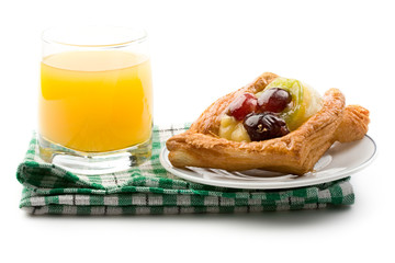 Breakfast isolated on white