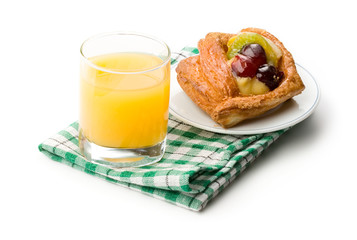 Breakfast isolated on white