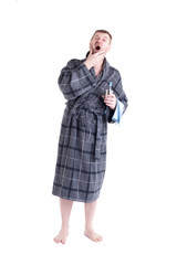 Men's bath robe