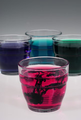 verres colorés