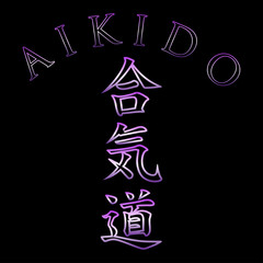 Fototapeta na wymiar Aikido symbol-Path of harmony through the energy