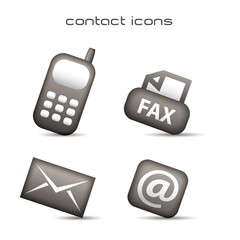 Fototapeta premium contact icones