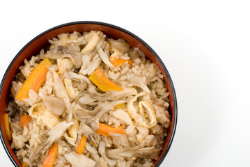 まいたけごはん・どんぶり盛り