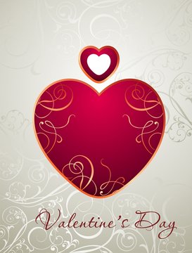 Vector valentine's background with heart