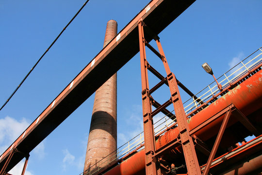 Schornstein und Rohre, Kokerei Zollverein, Essen