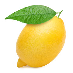 Lemons isolated on white background