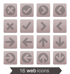 16 navigation icons (grey)