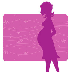 Obraz na płótnie Canvas Pregnant women, vector