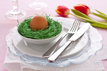 Easter table setting