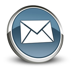 Dark Blue 3D Style Icon "E-Mail"