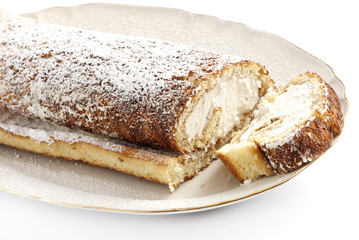 Rotolo con panna al miele