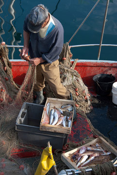 pescatore in Liguria
