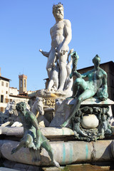 Fototapeta na wymiar Florence - Neptun fontanna
