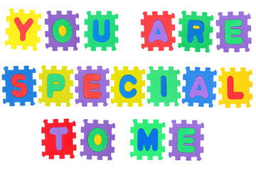 You are special to me
