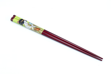 chopsticks isolated on white background