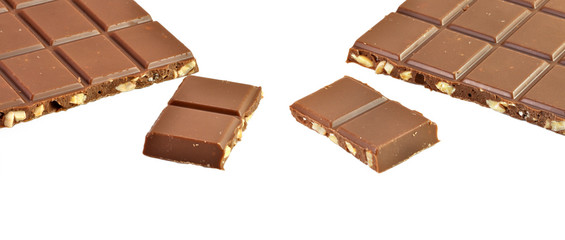 Chocolate con leche y almendras.