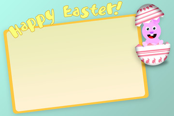 Happy Easter greetings card
