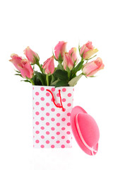 Pink gift roses
