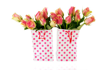 Pink gift roses