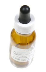 Dropper bottle containing naturopathic medicine.