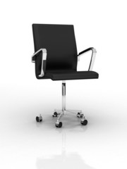 Obraz premium 3d black office chair