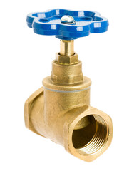Water valve isolated on white background
