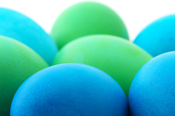 Easter eggs close-up