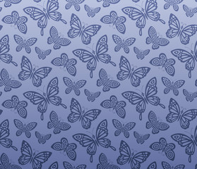 Fototapeta premium Seamless butterfly pattern