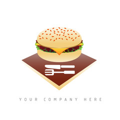 logo picto web hamburger marketing commerce design icône