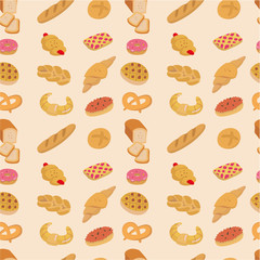 seamless bread pattern