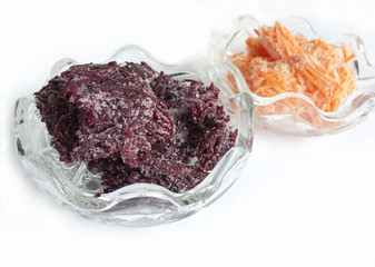 Obraz premium The frozen beet