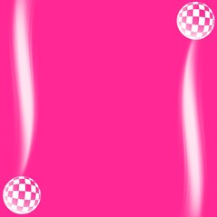 FOND ROSE FLUORESCENT BLANC CERCLES