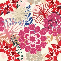 Meubelstickers floral seamless pattern © Konovalov Pavel