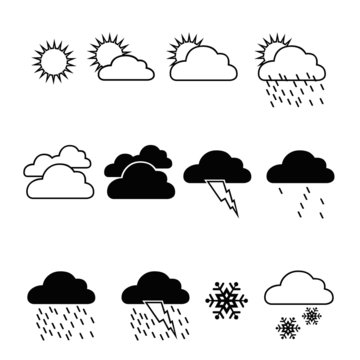 Symboles m&eacute;t&eacute;o jour