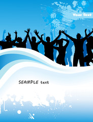 Poster of dancing girls and boys.