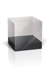 Transparent cube