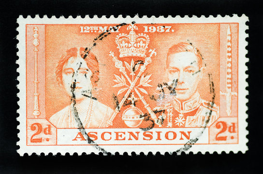 ASCENSION ISLANDS - CIRCA 1937 - First Day Cover Postage stamp m