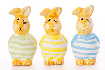 Osterhasen Trio - Drei bunte Deko Hasen © Markus Bormann