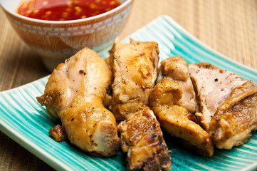 thai food Roasting chicken