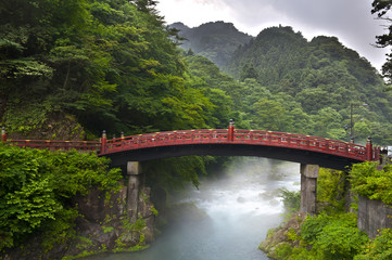 Fototapeta na wymiar Sacred bridge Shinkyo